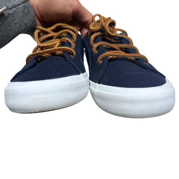 Sperry Crest Vibe Navy Blue Canvas Sneakers Women’s 7 New - Picture 4 of 11
